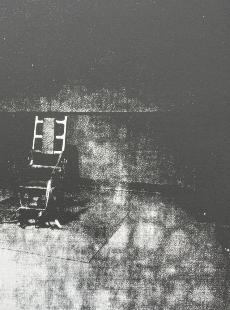 Andy Warhol - Little Electric Chair XIII x/2400 - 60x60, limitovaná edice CMOA s certifikátem