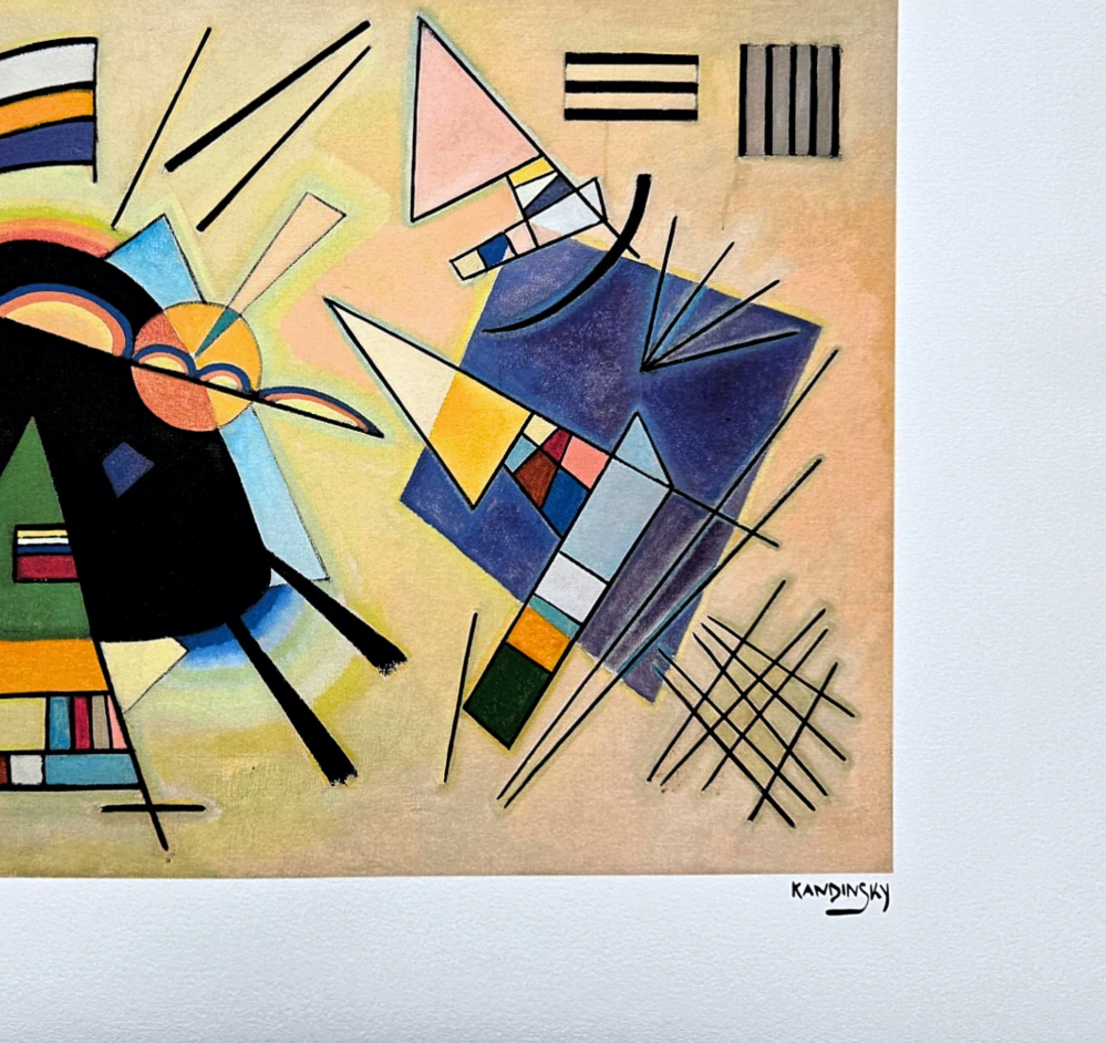 Wassily Kandinsky - Black and Violet - x/300 - signováno, číslovaná edice, 65x50 cm