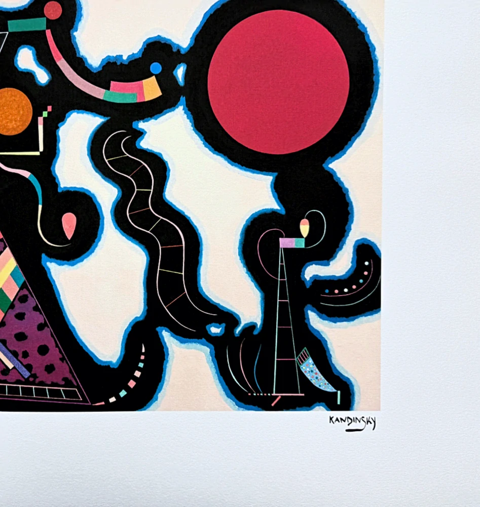 Wassily Kandinsky - Biomorphic Composition 1 -  x/300 - signováno, číslovaná edice, 65x50 cm