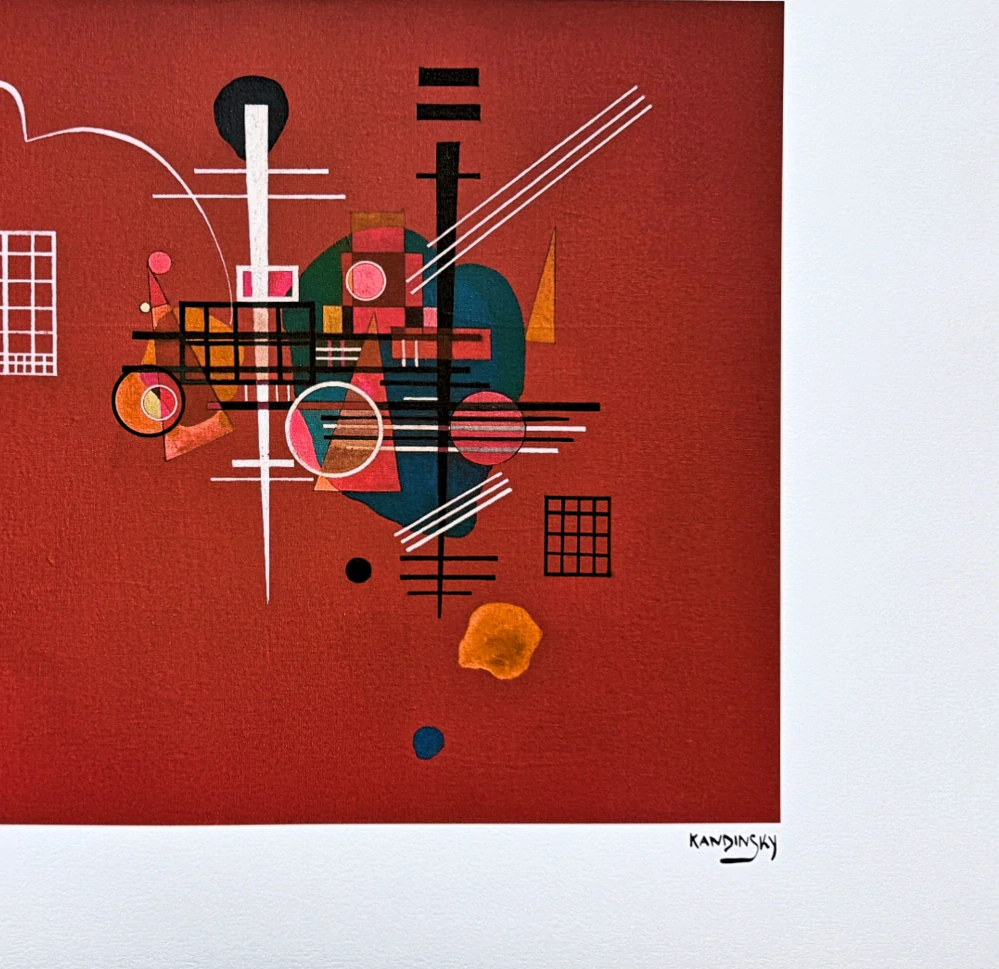 Wassily Kandinsky - On Red -  x/300 - signováno, číslovaná edice, 65x50 cm