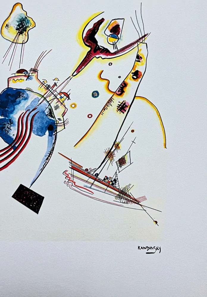 Wassily Kandinsky - Abstract Composition 2 - x/300 - signováno, číslovaná edice, 50x65 cm