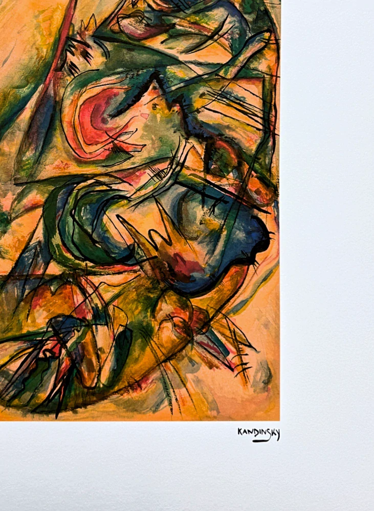 Wassily Kandinsky - Expressionist Composition 1 - x/300 - signováno, číslovaná edice, 50x65 cm