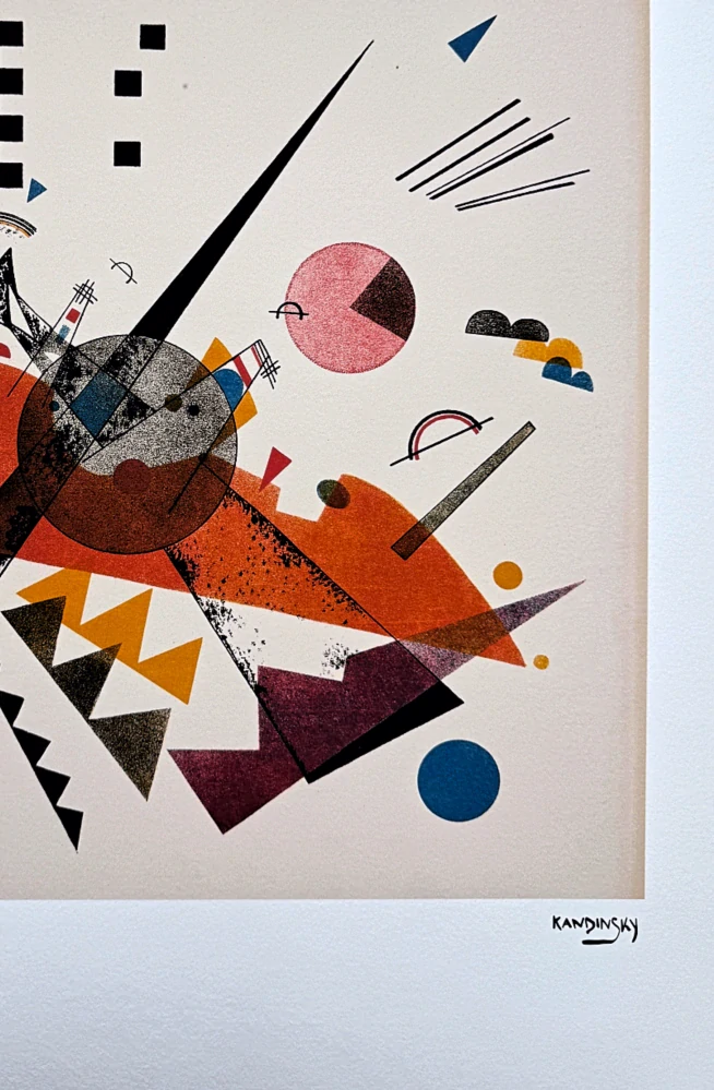Wassily Kandinsky - Geometric Composition 4 - x/300 - signováno, číslovaná edice, 50x65 cm