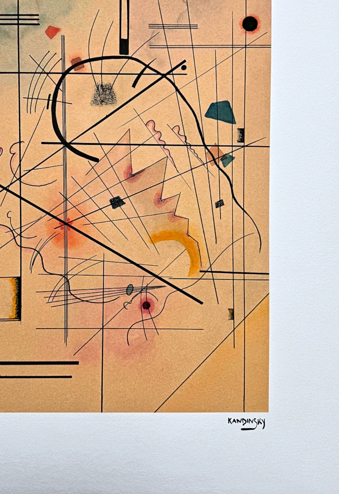 Wassily Kandinsky - Black Relationship -  x/300 - signováno, číslovaná edice, 50x65 cm