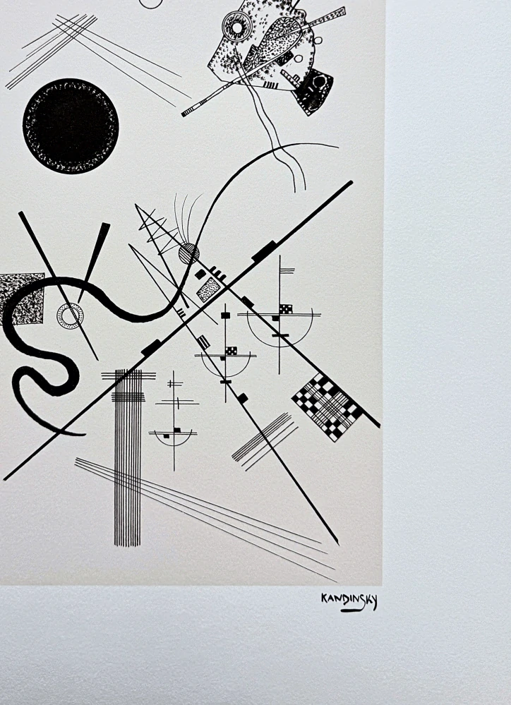Wassily Kandinsky - Black And White - x/300 - signováno, číslovaná edice, 50x65 cm