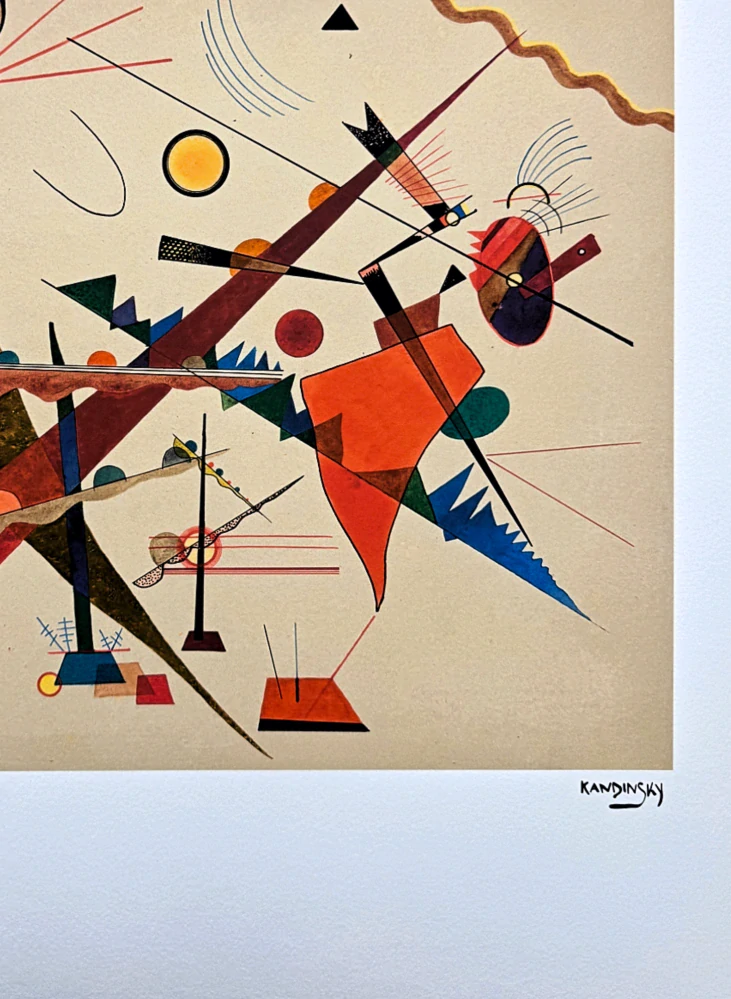 Wassily Kandinsky - Dominant Curve - x/300 - signováno, číslovaná edice, 50x65 cm