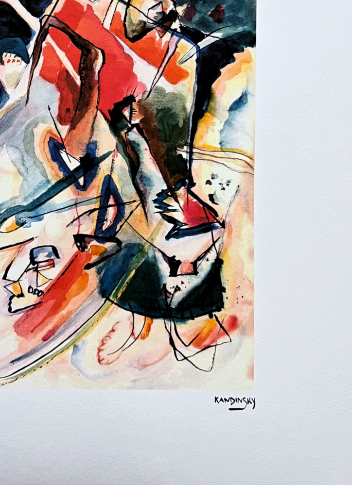 Wassily Kandinsky - Expressionist Composition 3 - x/300 - signováno, číslovaná edice, 50x65 cm