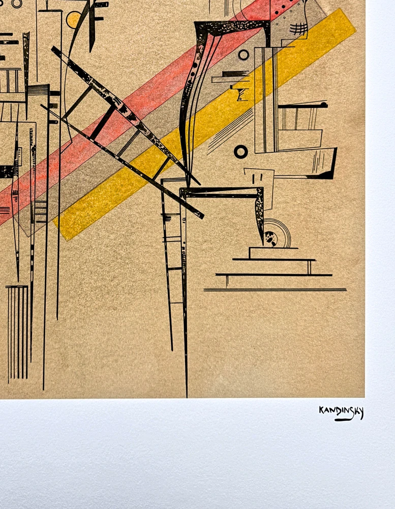 Wassily Kandinsky - Linear Composition 1 -  x/300 - signováno, číslovaná edice, 50x65 cm