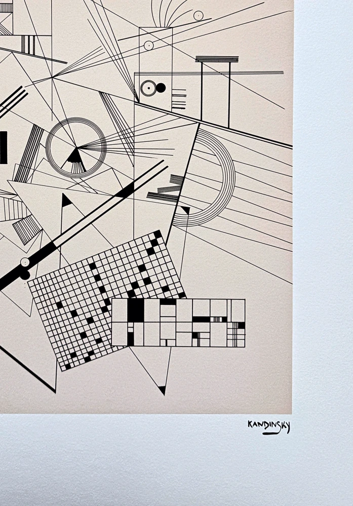 Wassily Kandinsky - Linear Composition 2 - x/300 - signováno, číslovaná edice, 50x65 cm