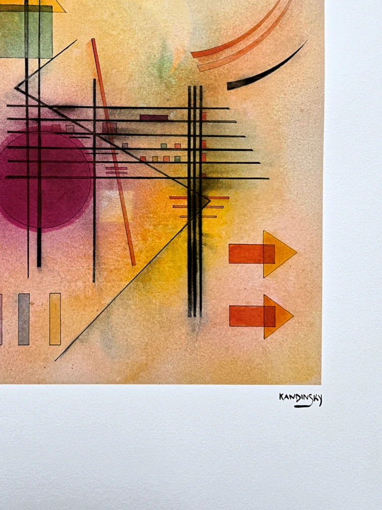 Wassily Kandinsky - Linear Composition 3 -  x/300 - signováno, číslovaná edice, 50x65 cm