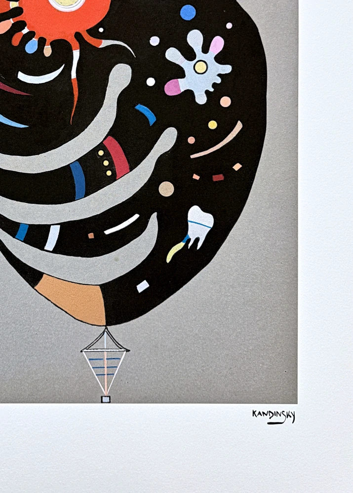 Wassily Kandinsky - Black Form -  x/300 - signováno, číslovaná edice, 50x65 cm