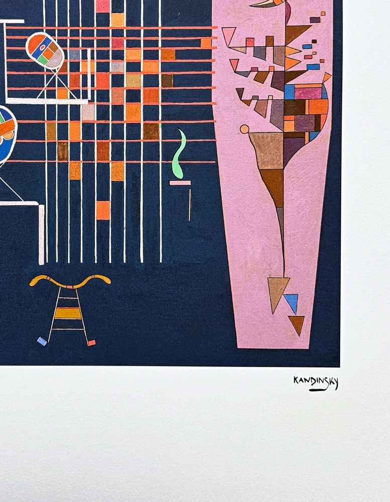Wassily Kandinsky - Linear Composition 4 -  x/300 - signováno, číslovaná edice, 50x65 cm