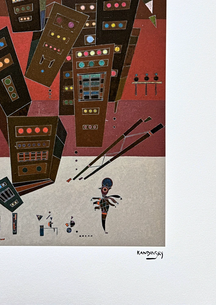 Wassily Kandinsky - Geometric Composition 8 - x/300 - signováno, číslovaná edice, 50x65 cm
