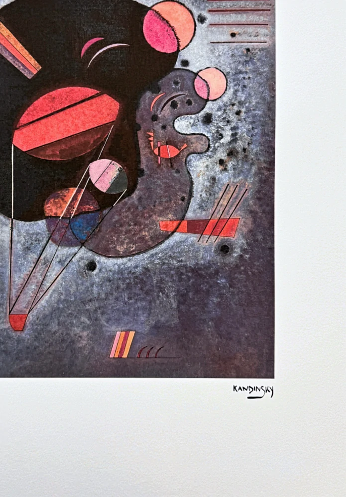 Wassily Kandinsky - Biomorphic Composition 3 -  x/300 - signováno, číslovaná edice, 50x65 cm