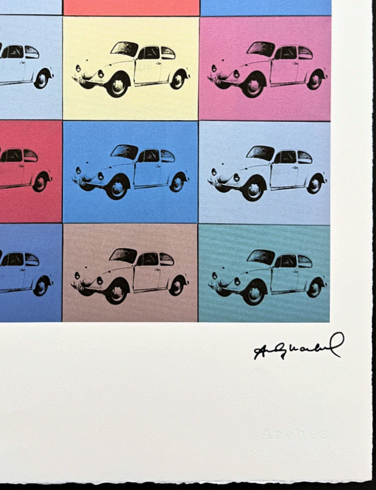 Andy Warhol - Volkswagen Beetle x/100 - edice Leo Castelli s certifikátem