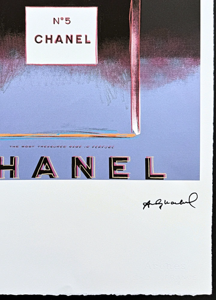 Andy Warhol - Chanel černo-modrý x/100 - edice Leo Castelli s certifikátem