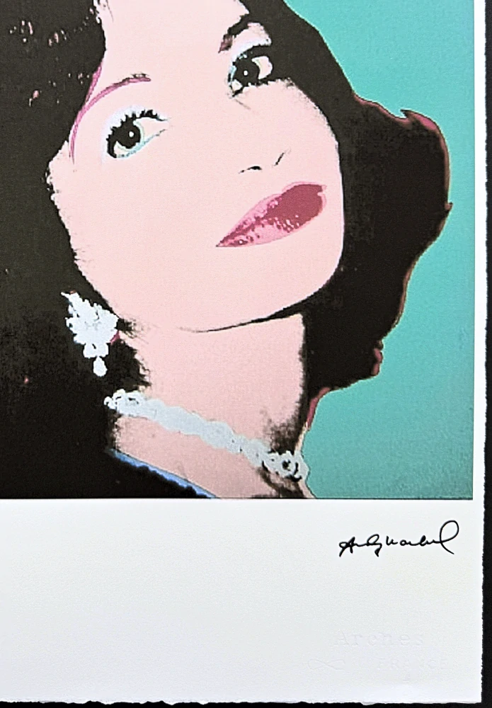 Andy Warhol - Female Portrait x/100 - edice Leo Castelli s certifikátem