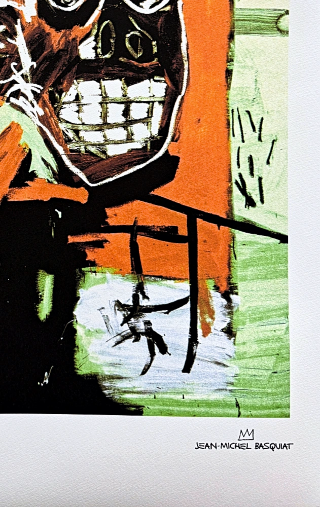 Jean-Michel Basquiat - Head in gold II x/300 - limitovaná edice, signováno, 50x70cm 