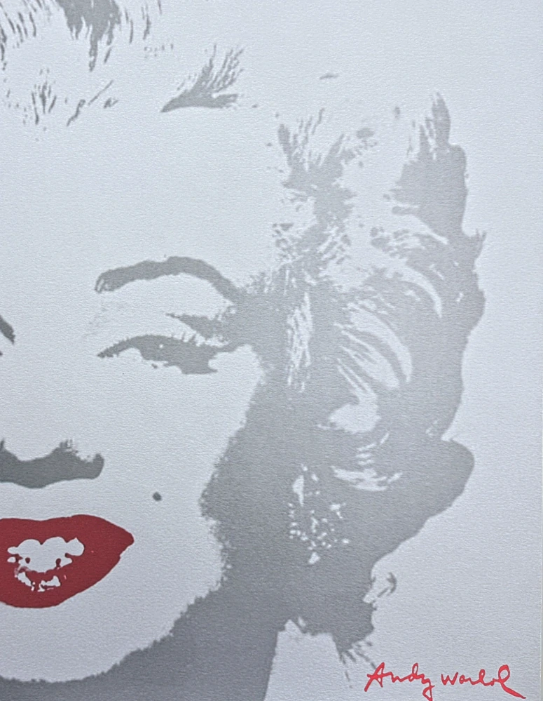Andy Warhol - Marilyn Monroe svetle seda x/2400 - 60x60 cm, limitovaná edice CMOA s certifikátem