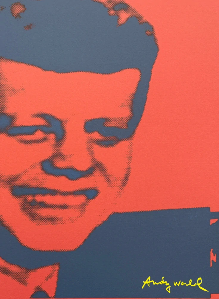 Andy Warhol - John F Kennedy x/2400 - 60x60cm, limitovaná edice CMOA s certifikátem