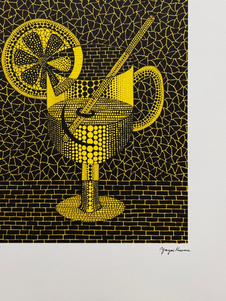 Yayoi Kusama - Squash in Yellow x/500 - signováno, číslovaná edice, 50x65 cm