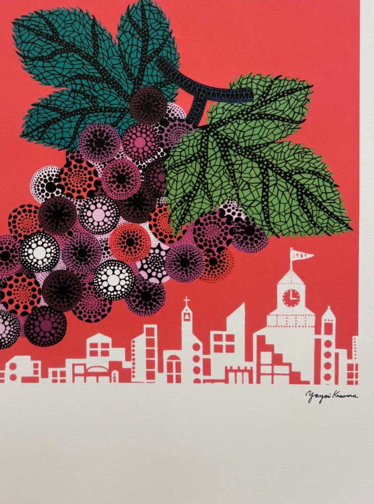 Yayoi Kusama - Grapes in the City II x/500 - signováno, číslovaná edice, 50x65 cm