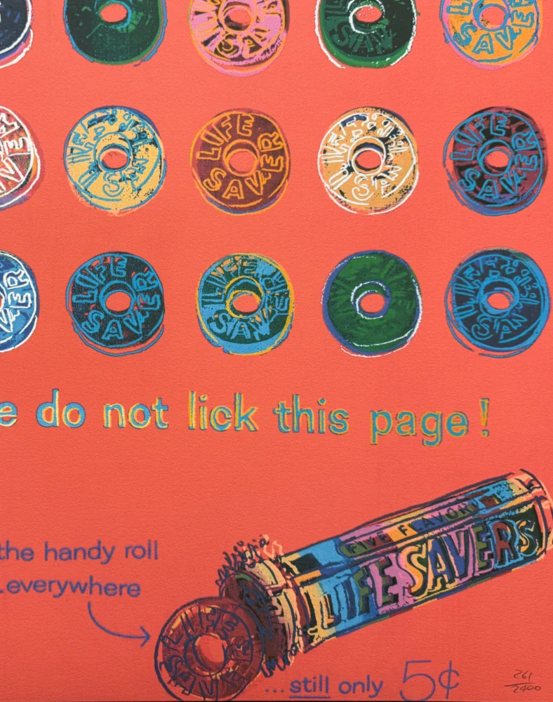 Andy Warhol - Life Savers lI x/2400 - 60x60cm, limitovaná edice CMOA s certifikátem