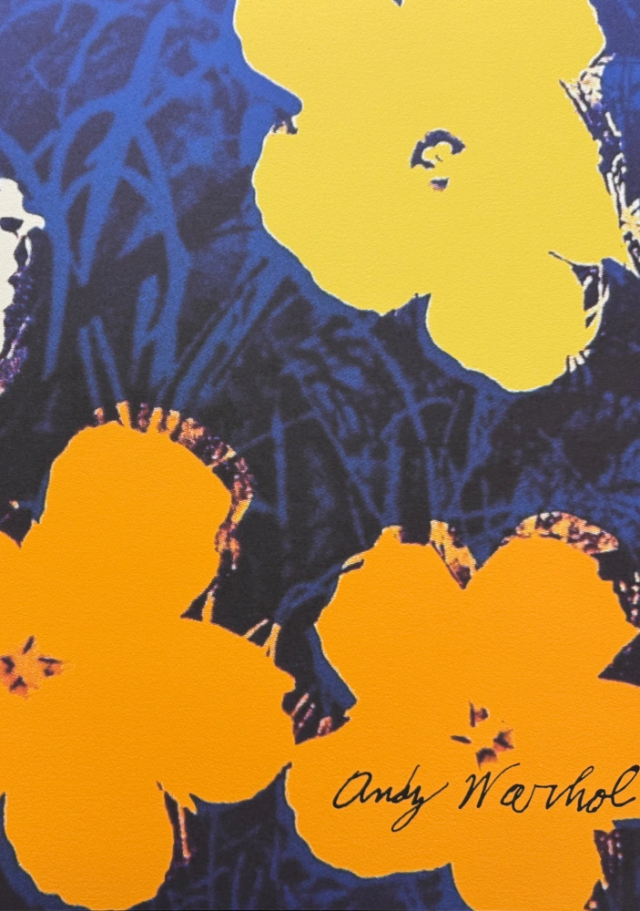 Andy Warhol - Flowers II x/2400 - 60x60cm, limitovaná edice CMOA s certifikátem
