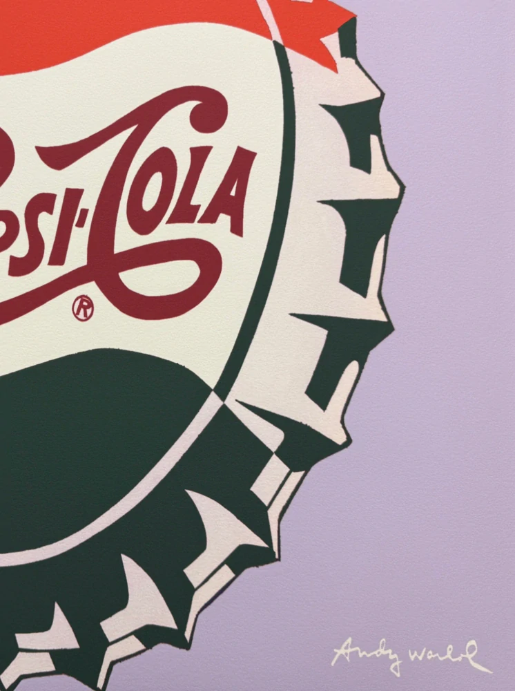 Andy Warhol - Pepsi Cola - světle modrá x/2400 - 60x60cm, limitovaná edice CMOA s certifikátem