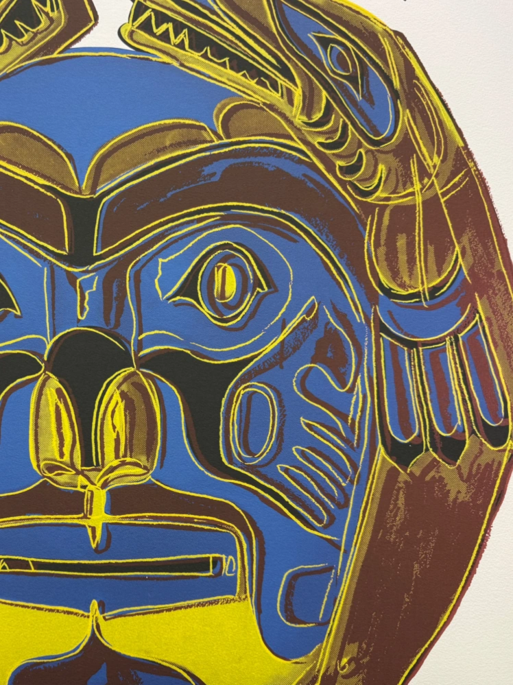 Andy Warhol - Northwest Coast Mask x/2400 - 60x60cm, limitovaná edice CMOA s certifikátem