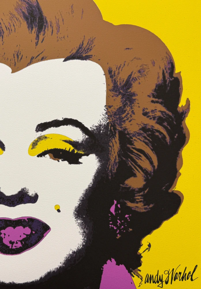 Andy Warhol - Marilyn Monroe žlutá x/2400 - 60x60cm, limitovaná edice CMOA s certifikátem