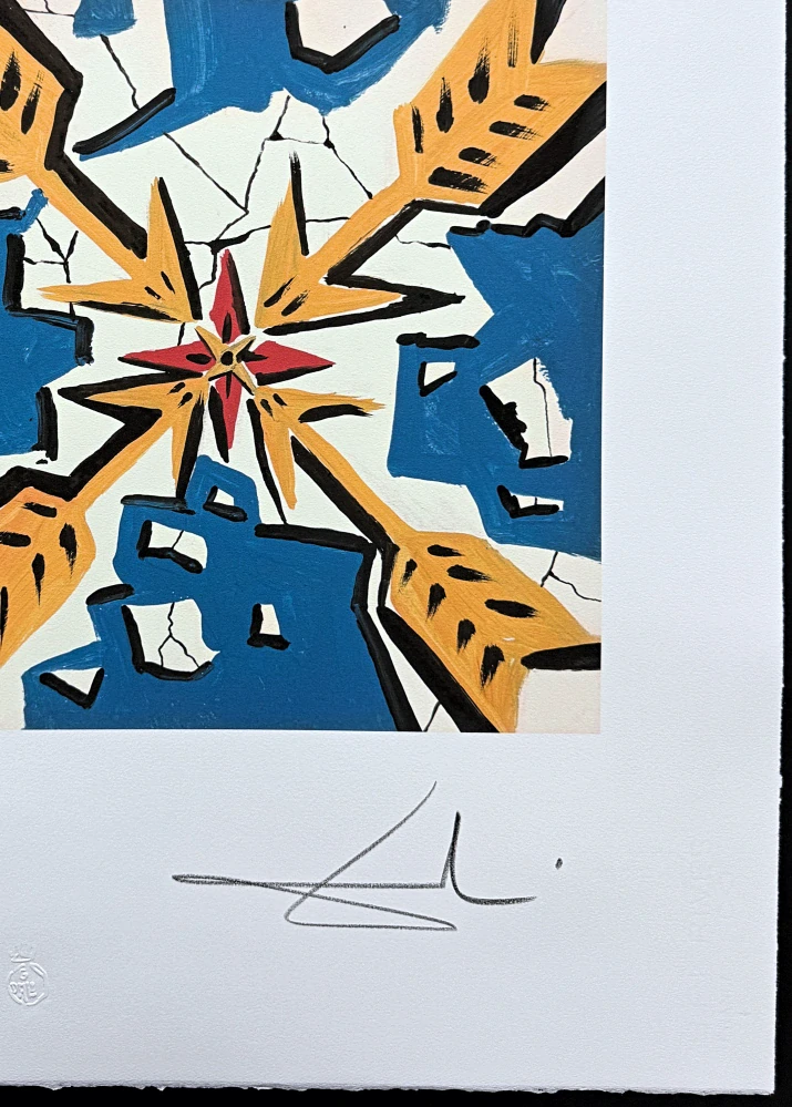 Salvador Dalí - Abstract Star Composition - signováno, limitovaná edice, 50x66cm