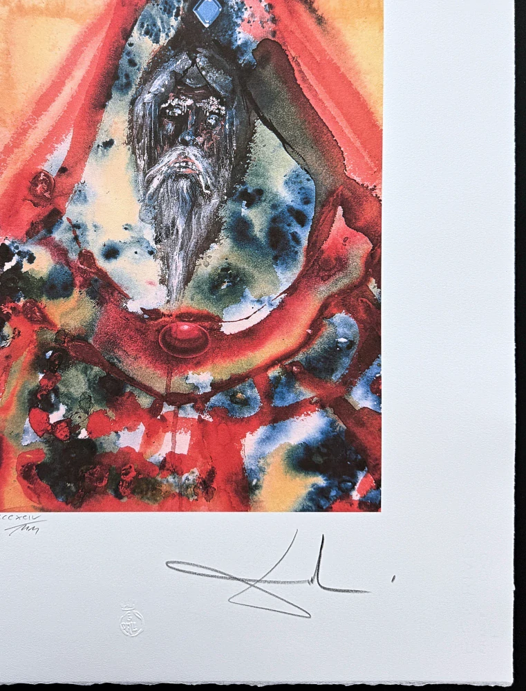 Salvador Dalí - Nebuchadnezzar King of Babylon -  signováno, limitovaná edice, 50x66cm
