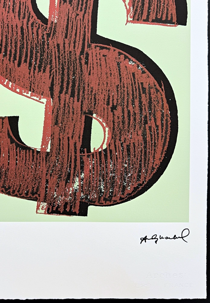 Andy Warhol - Dollar Sign II x/100 - edice Leo Castelli s certifikátem
