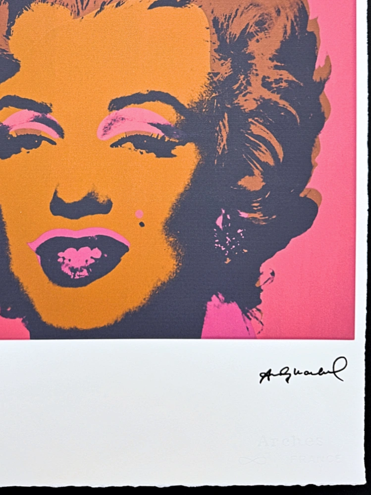 Andy Warhol - Marilyn Monroe sytě růžová x/100 - edice Leo Castelli s certifikátem