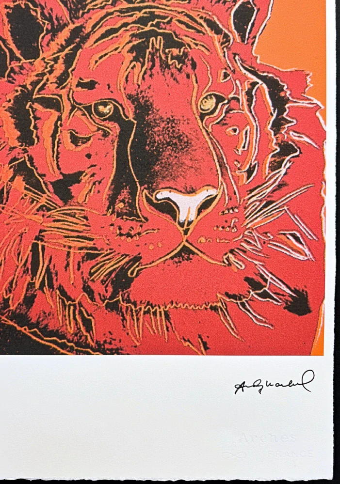 Andy Warhol - Tiger červený x/100 - edice Leo Castelli s certifikátem