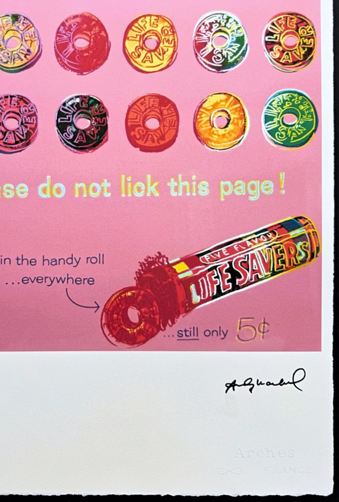 Andy Warhol - Life Saver x/100 - edice Leo Castelli s certifikátem