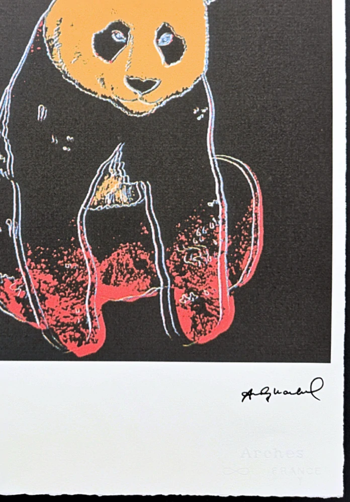 Andy Warhol - Giant panda II x/100 - edice Leo Castelli s certifikátem