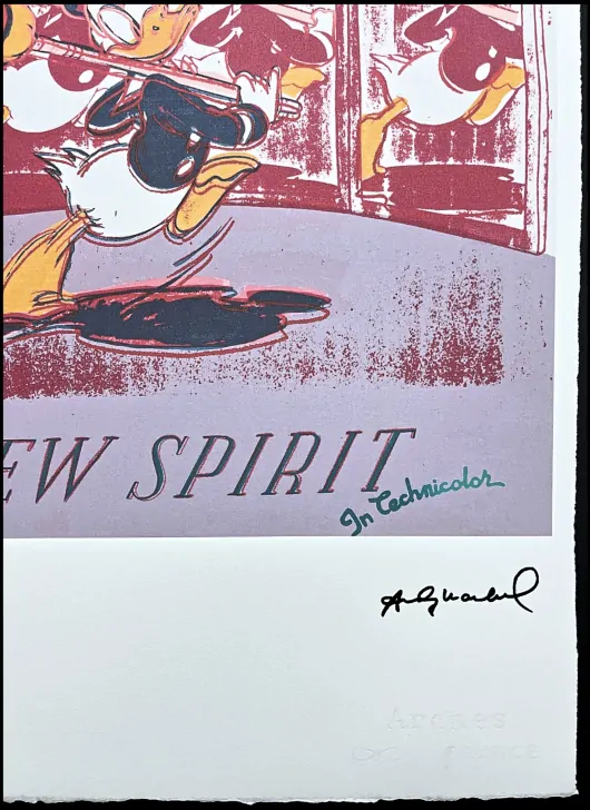 Andy Warhol - Donald Duck červený 53/100 edice Leo Castelli s certifikátem