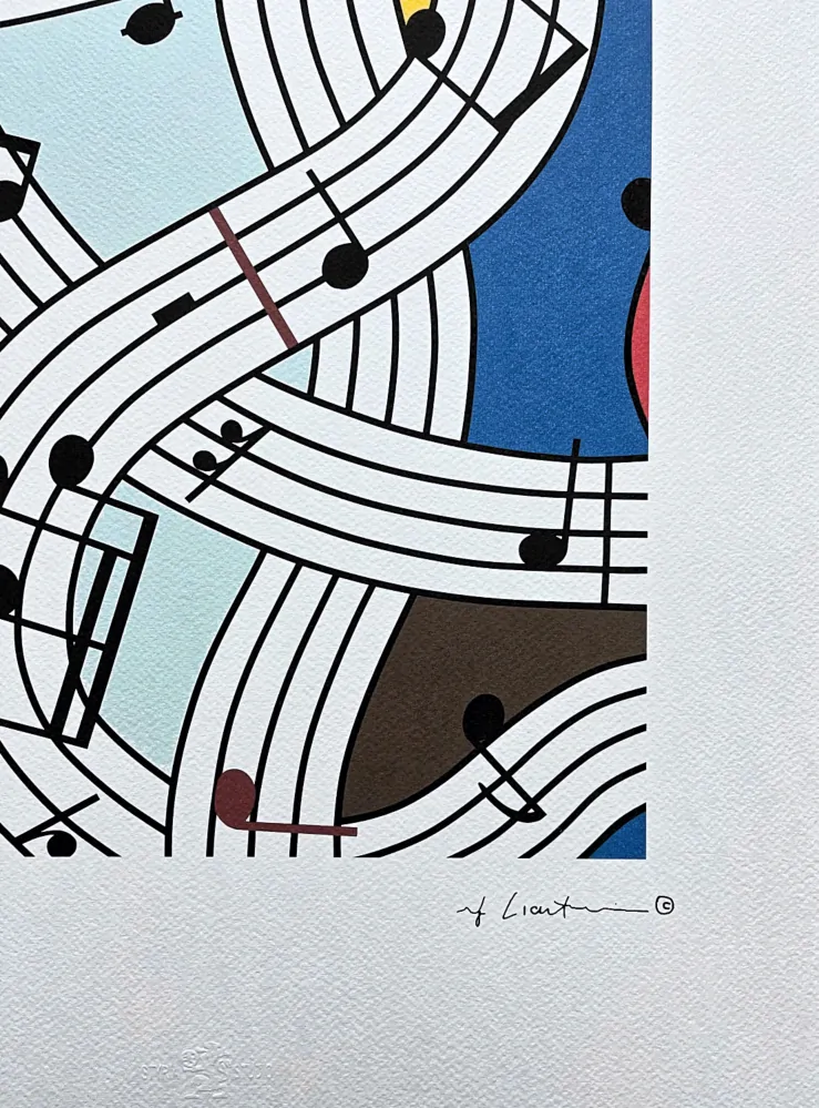 Roy Lichtenstein - Composition - signováno, 35x50cm, limitovaná edice 120/150