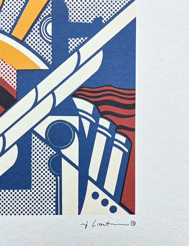 Roy Lichtenstein - Modern Art - signováno, 50x35cm, limitovaná edice 76/150