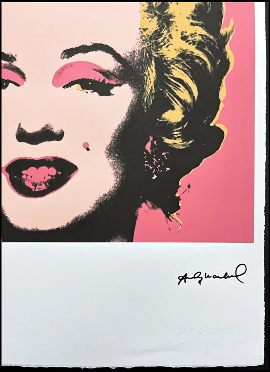 Andy Warhol - Marilyn Monroe růžová x/100 - edice Leo Castelli s certifikátem