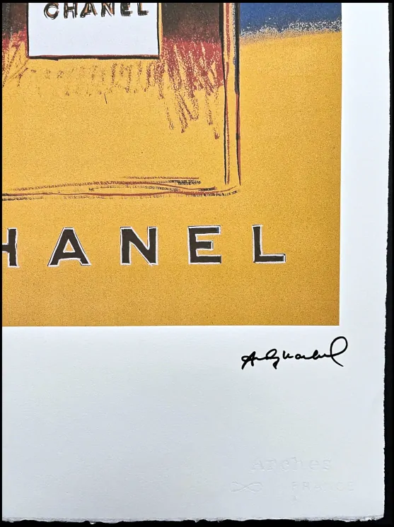 Andy Warhol - Chanel žluto-modrý 41/100 - edice Leo Castelli s certifikátem