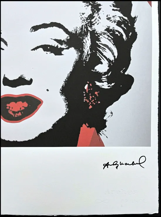 Andy Warhol - Marilyn Monroe ve dvou pruzích x/100 - edice Leo Castelli s certifikátem