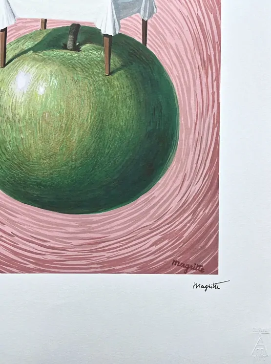 René Magritte - Table de Pommes 58/100 - limitovaná edice, 50x70cm