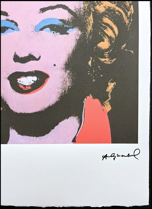 Andy Warhol - Marilyn Monroe černá s blond vlasy 62/100 - edice Leo Castelli s certifikátem