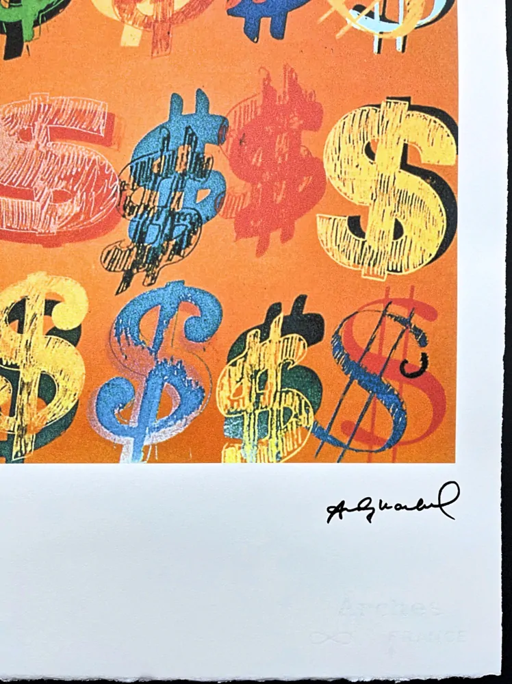 Andy Warhol - 20x Dollar Sign x/100 - edice Leo Castelli s certifikátem