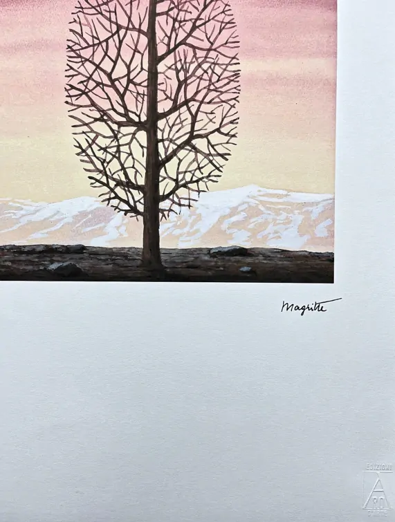 René Magritte -  La recherche de l'absolu 27/100 - limitovaná edice, 50x70cm