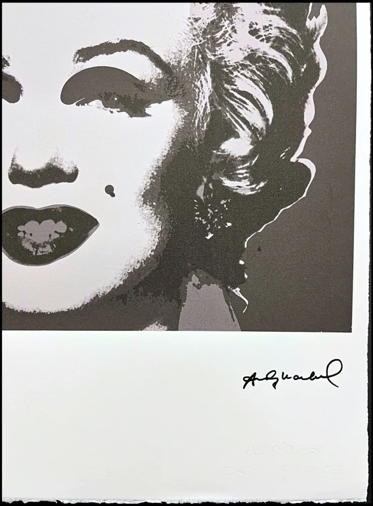Andy Warhol - Marilyn Monroe černo-stříbrná 21/100 - edice Leo Castelli s certifikátem