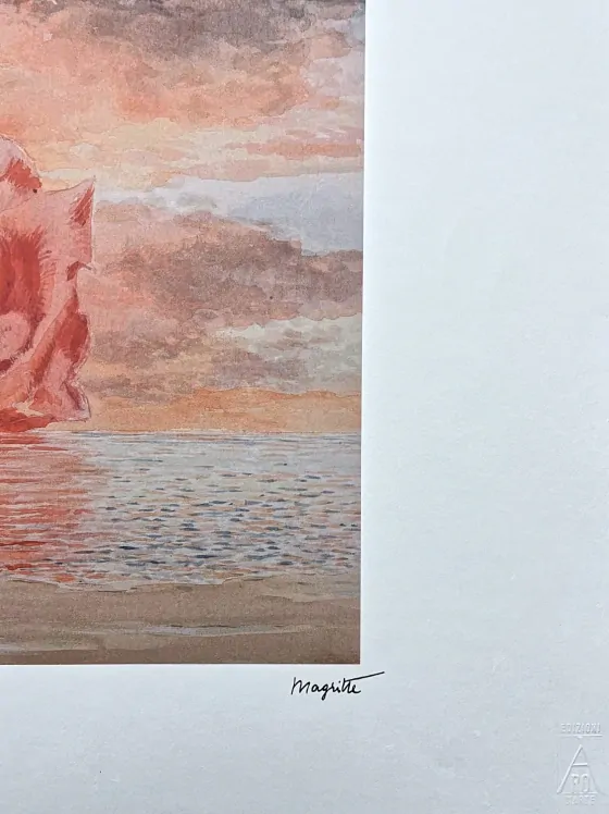 René Magritte - The tomb of the wrestlers x/100 - limitovaná edice, 50x70cm